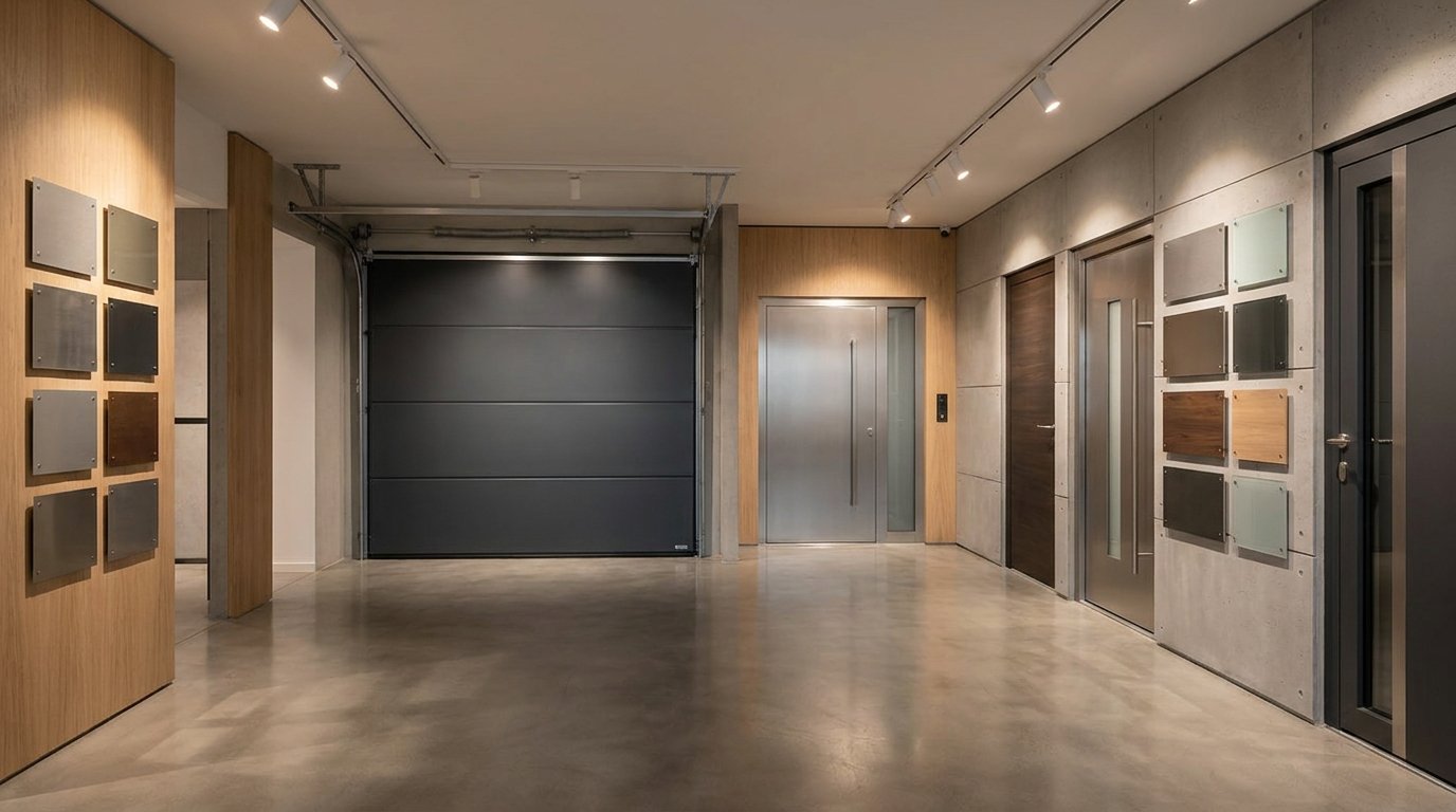 showroom GDE.sk s funkčnými vzorkami brán a dverí